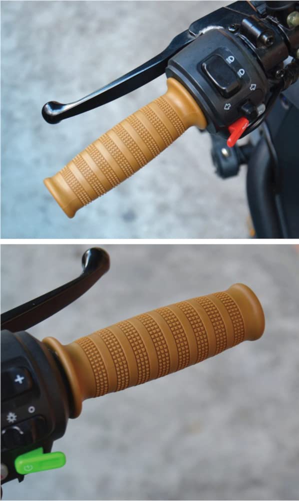 Beatus Vertical Groove Tull Type Bike Handle Grip 0.9 Inches (22.2 Mm) Universal Grip
