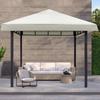 Pavillon Ersatzdach, 3M x 3M Wasserdichte Outdoor BBQ Pavillon Dachabdeckung