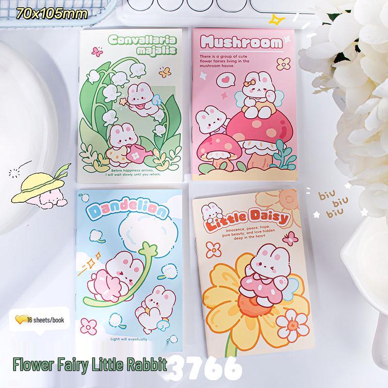 Cartoon Mini Notebook - Portable and Cute Student Reward Workbook
