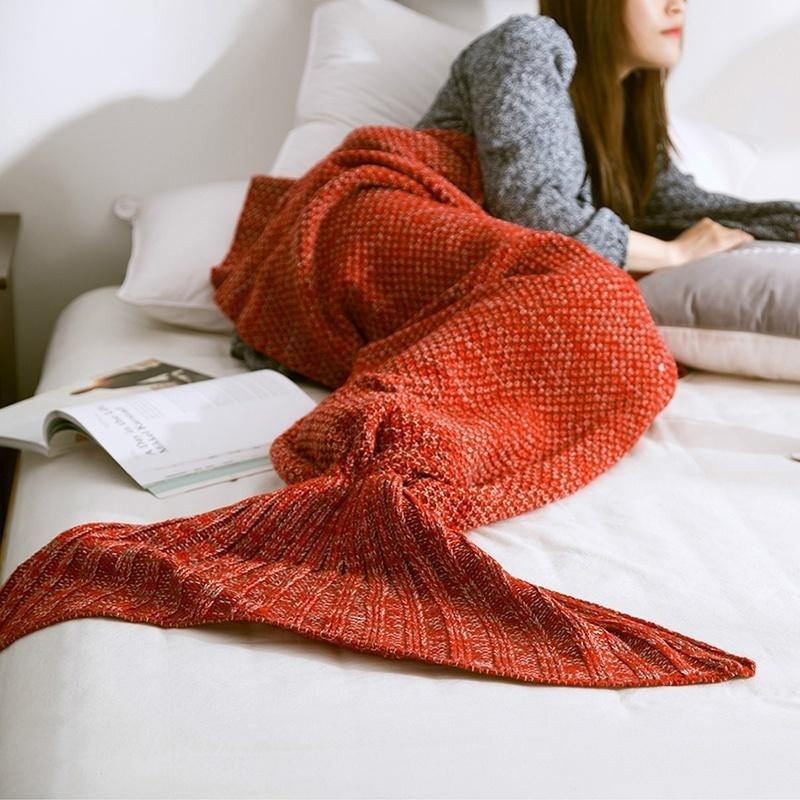 Mermaid Tail Blanket Crochet and Mermaid Blanket for Adult