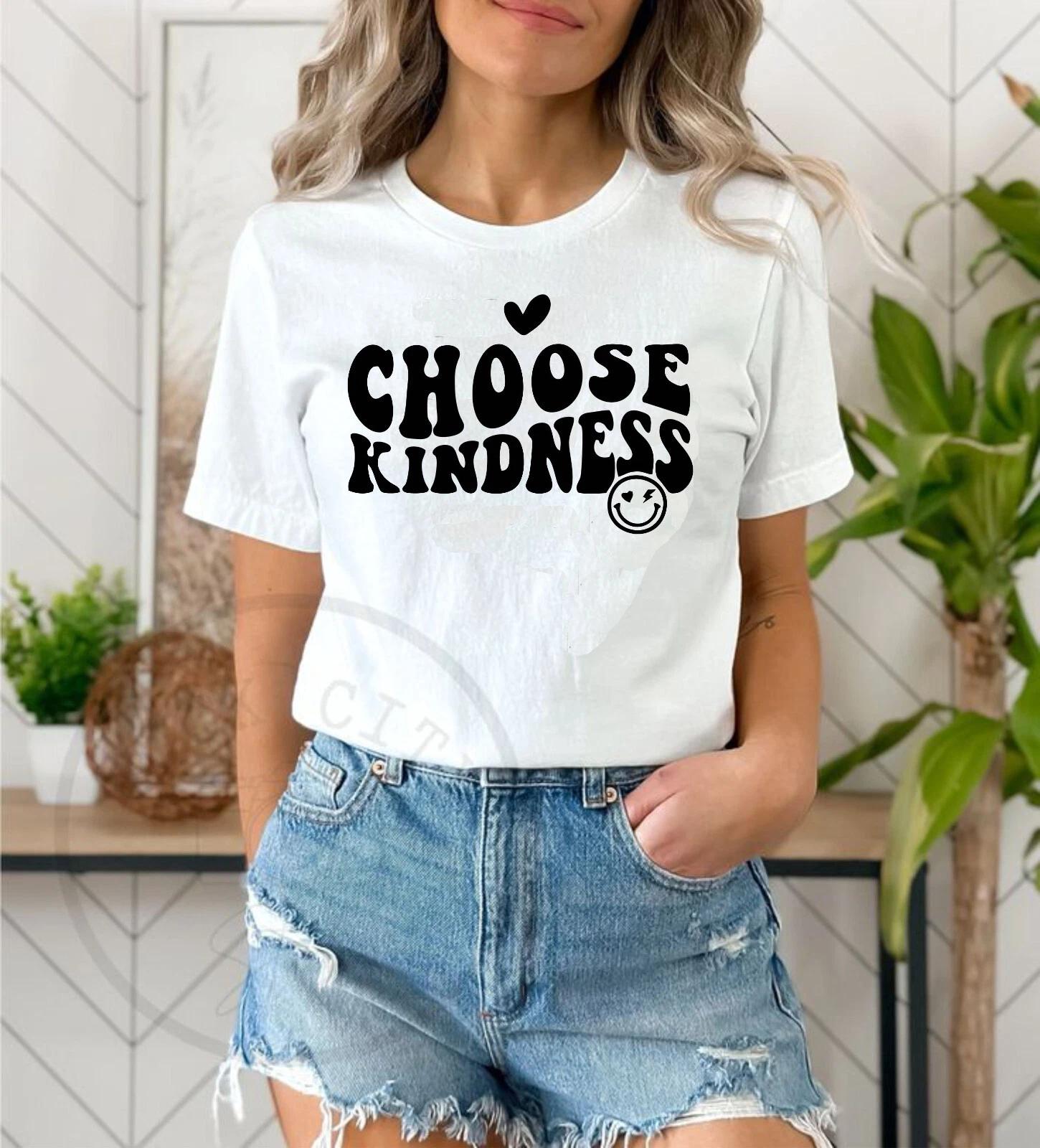 Choose Kindness T-Shirt, Inspirational Quote Shirt, Kindness Matter Tee Top 4XL