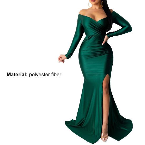 Dámské spodničky velké velikosti Dámské bodycon šaty Sexy šaty s výstřihem do V mimo ramena Pouzdrové šaty s tenkým zadečkem pro ženy