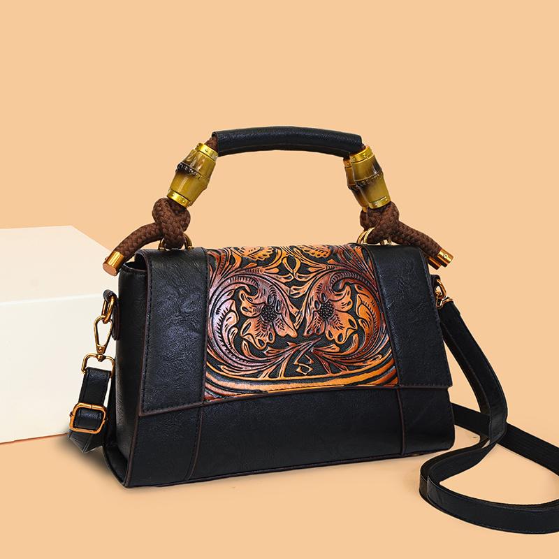 Vintage Luxury Embossed PU Leather Women Tote Bags Fashion High Quality Shoulder Crossbody Bag Designer Ladies Purse and Handbag