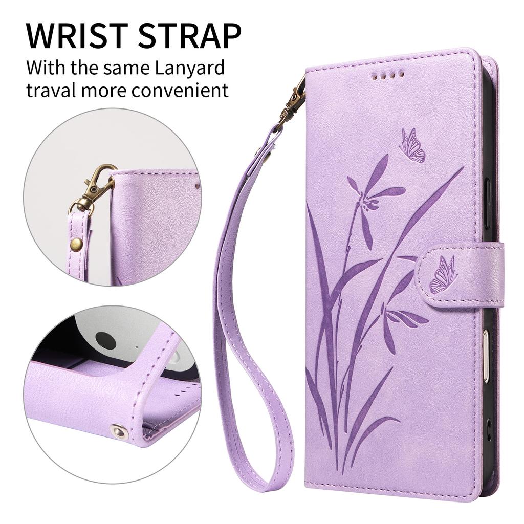 For iPhone 17 Flip Case for iPhone 16 15 14 Plus 13 12 17 Pro Max 17E 16E Cases Flower Leather Wallet Back Cover Card Holder
