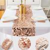 Sparkling Sequins Table Runner Luxurious Glitters Table Cover  Underwater Themed Parties