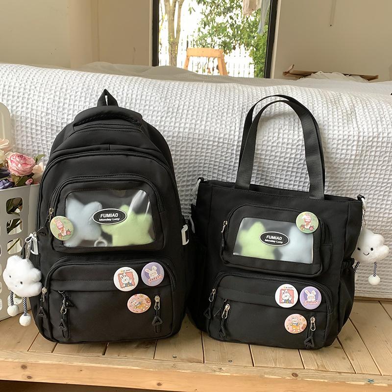 Tutorial Bag Tutorial Bag Carrying Book Bag Girls and Children Primary School Students Letter Pain Bag