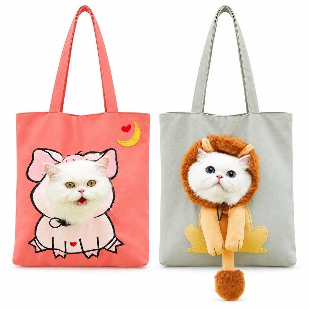 Single Shoulder Cat Travel Backpack Breathable Dog Outing Bag New Pet Carrier Bag  Outdoor