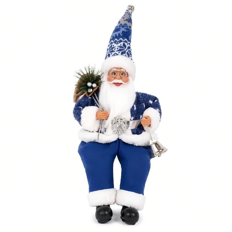 New Santa Claus Standing Figurine Christmas Decoration Window Display Ornament Home Decor Items And Gifts