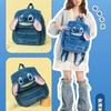 MINISO New Cartoon Stitch Plush Backpack Cute Stitch Student Plush Doll Backpack Large Capacity Resistant To Dirt Backpack Gift Toys