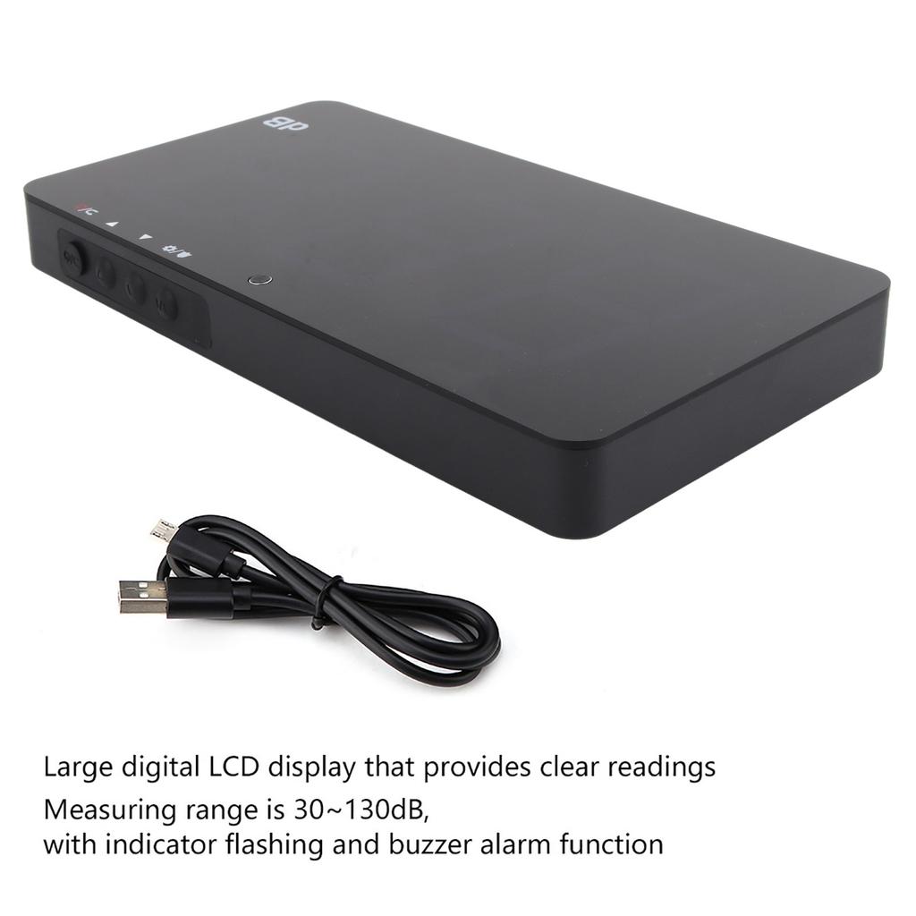 SW‑525A Wall Mounted LCD Display Digital Sound Level Meter USB 30‑130dB
