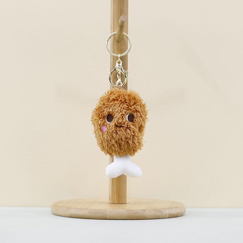 

Playful And Fun Chicken Leg Plush Keychain Cute Doll Bag Accessory Gift For All