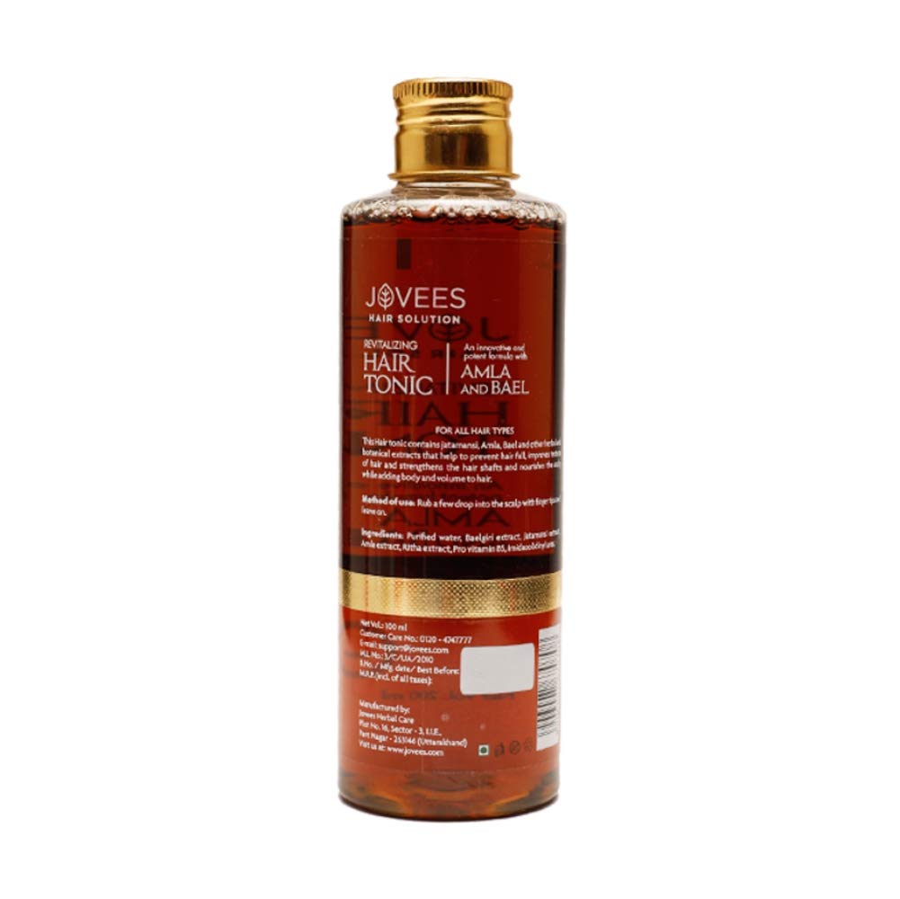 Jovees Herbal Revitalising Amla And Bael Hair Tonic For Long Strong Thick Hair 200ml