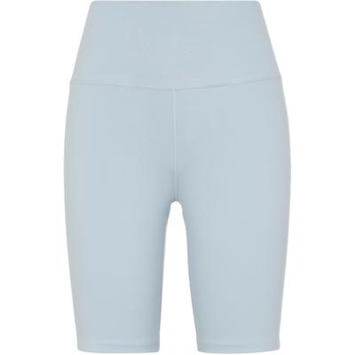 One Solid High-Waisted Casual Bike Shorts Women Shorts Light-Blue FN3207-440