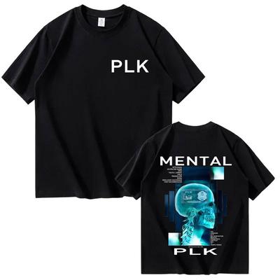 Rapper Plk Spirit Album Tshirts Mens Y2k Clothes Fashion Short Sleeve Tshrit Pop Music Cotton Tshirt Oversized Gothic Tshirt