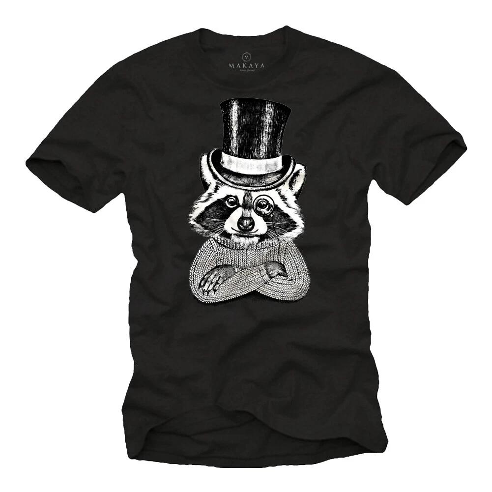 Funny Raccoon T-Shirt For Mens Gents Boys Kids Gift Size S-XXXXXL- S