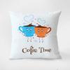 Coffee And Tea Cup Printed Throw Pillow Covers Cafe Tea Restaurant Decorative Pillowcases Sofa Cushion Covers Home Decoration