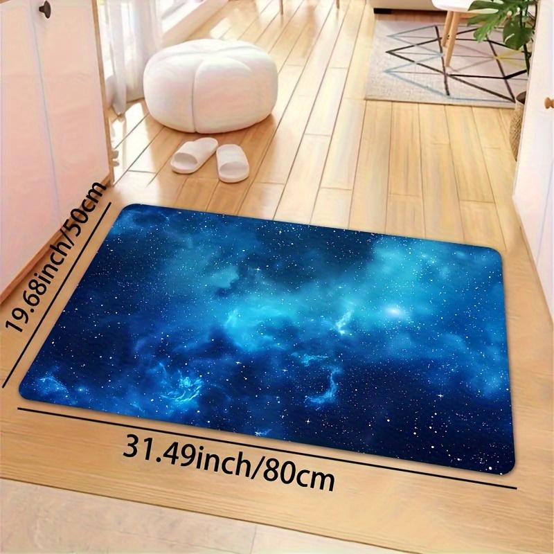 1Pcs Anti Fatigue Kitchen Rugs, Starry Sky  Print Waterproof Non-Slip Thick Cushioned Kitchen Mat Heavy Duty Comfort Standing Mat for Kitchen