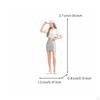 Standing Female Figure Detailed Figurine Realistic Miniature for Hobbyists,