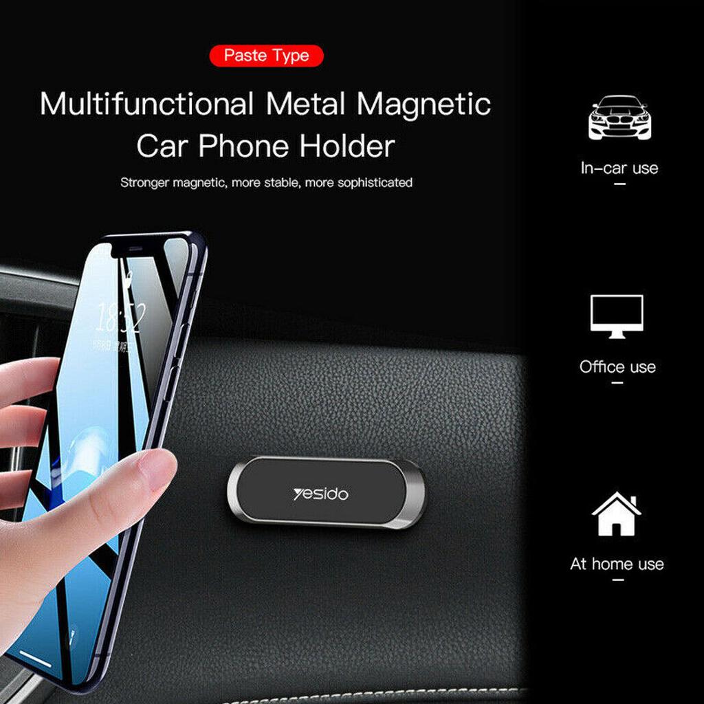 Rotatable Magnetic Car Phone Holder Metal Strip Shape Stand In - Foto 3