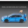 1/30 Subaru STI WRX Alloy Car Model Sound and Light Pull Back Children's Toy Collectibles Birthday Gift