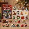2D Flat Acrylic Charm Advent Calendar, -Piece Countdown Calendar with Pendant for Holiday Gifting