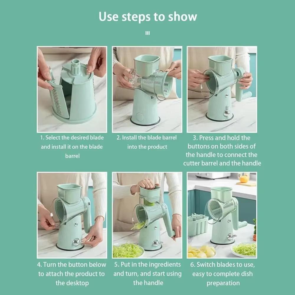 Not Harm Hands Hand Cranked Vegetable Slicer Kitchen Gadgets Mandoline Slicer