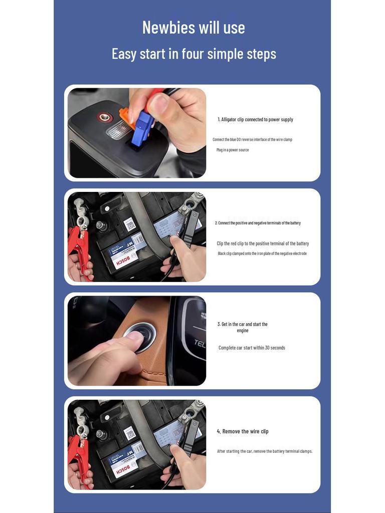 Electric Car Jump Starter & Air Pump Power Bank