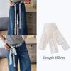 Unikt Y2K Langt Blonde Midjebånd Blomster Sløyfe Blonder Midjebelte Knyting Tynt Kjole Jeans Belte Sommer Tilbehør