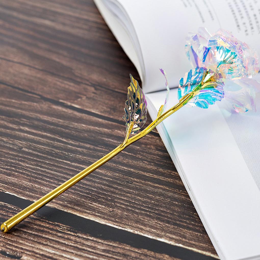 Artificial Flower Golden Foil Rose Wedding Anniversary Flower Party Decoration