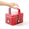 Christmas Gift Tin Box Cartoon Santa Claus Merry Christmas Tinplate Boxes Xmas New Year Candy Cookie Packaging Boxes Decorations