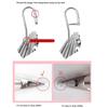 Rack Draining Stainless Steel Clothes Airer Dryer Clothes Hanger Socks Clip Underwear Hooks