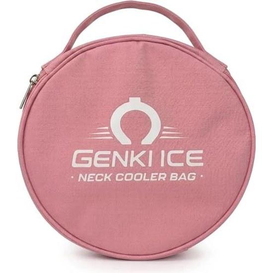 

GENKI ICE Neck Cooler Cooling Case Pouch Ring Cool Storage Bag Round Portable Lightweight Compact Long-lasting Compatible Agents Summer Outing School