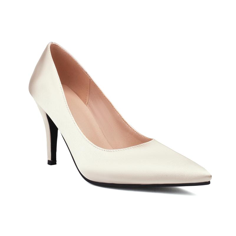 

Женские туфли-лодочки с острым носком на тонком высоком каблуке, лаконичный дизайн, перчатки-туфли, женская модная обувь, весна-осень, черный, серебристый цвет 46 39 шампанского