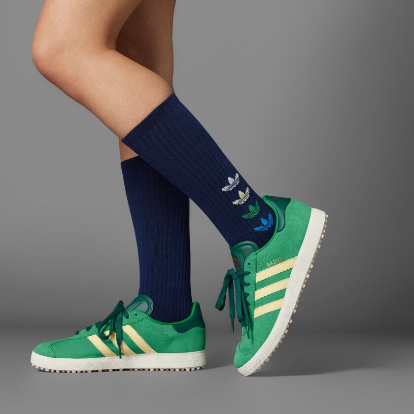 IH2268 adidas Originals Gazelle Spikeless Golf Green Almost Yellow (Men s) 9.5