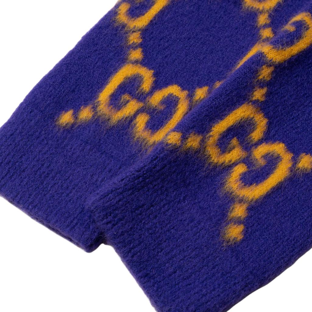 Gucci Gg Intarsia Knit Cardigan 764738-XKDPB-5673