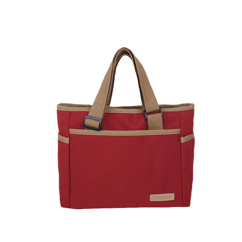 Канвас сумка женская мода повседневная на плечо сумка-мессенджер сезонная новая портативная сумка-ведро сумка-тоут красный