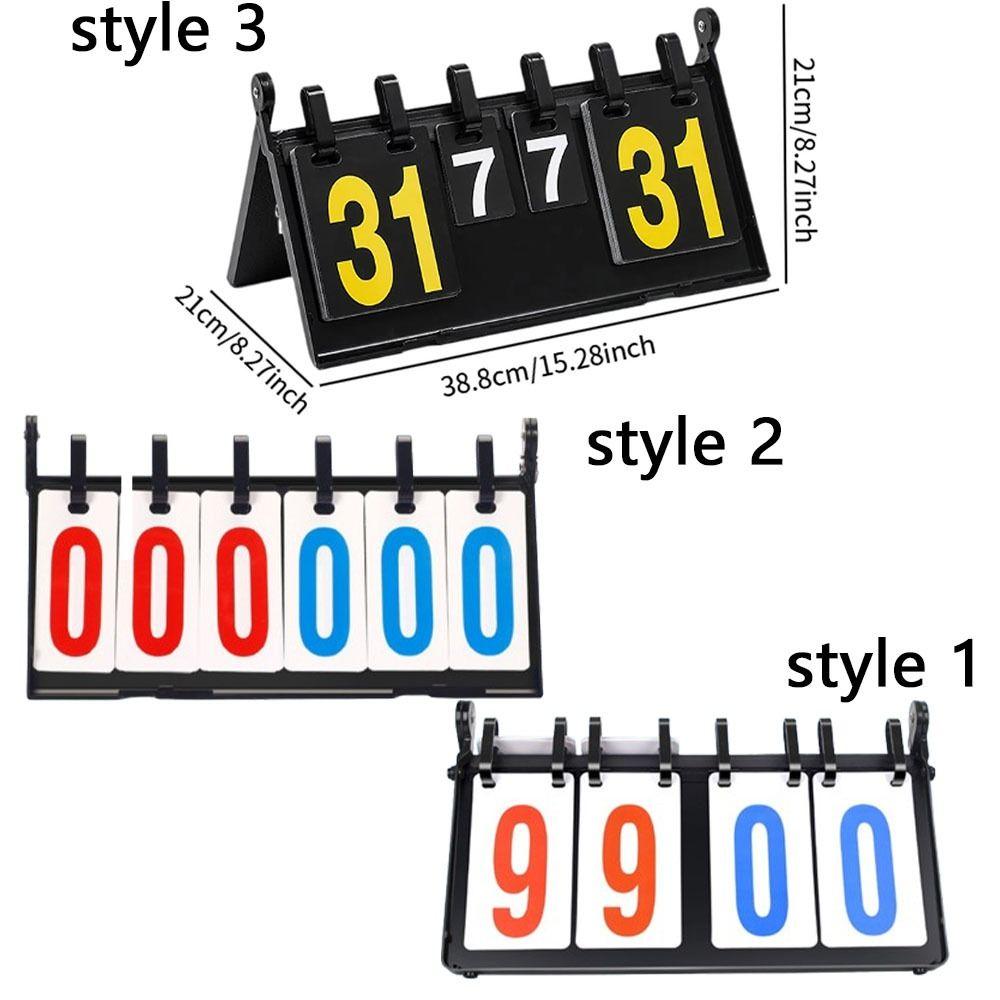 4-Digit Digital Flip Scoreboard Waterproof Score Counter Professional Keeper Outdoor Sports