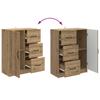 Artisan Oak Sideboard 66 x 34.5 x 87 cm Particleboard
