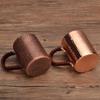 Handcrafted Coffee Mug,Pure Copper Beer Cup,Weave Handle Thickened Water Breakfast Cup,for Home Drinkware Tableware ,200ml,1pcs