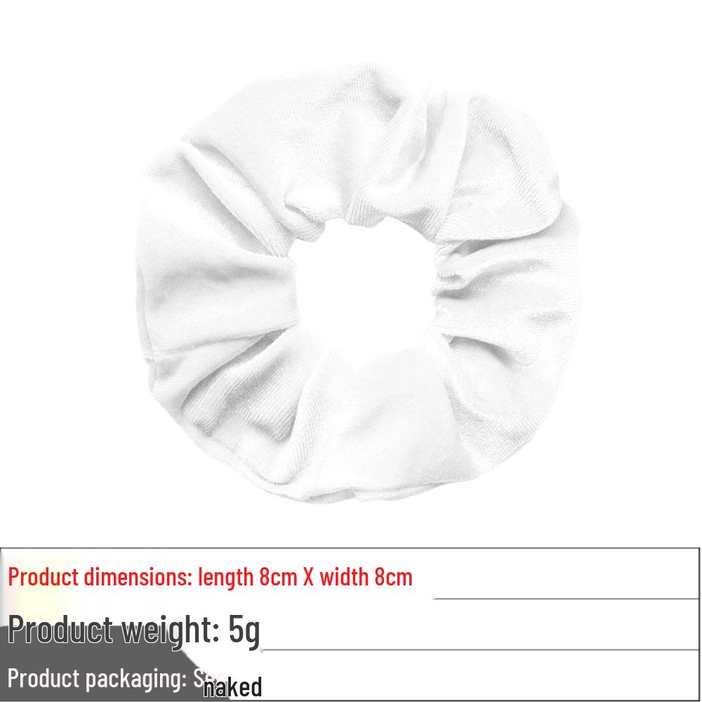 Versatile Gold Velvet Scrunchie Hair Tie for Buns & Ponytails