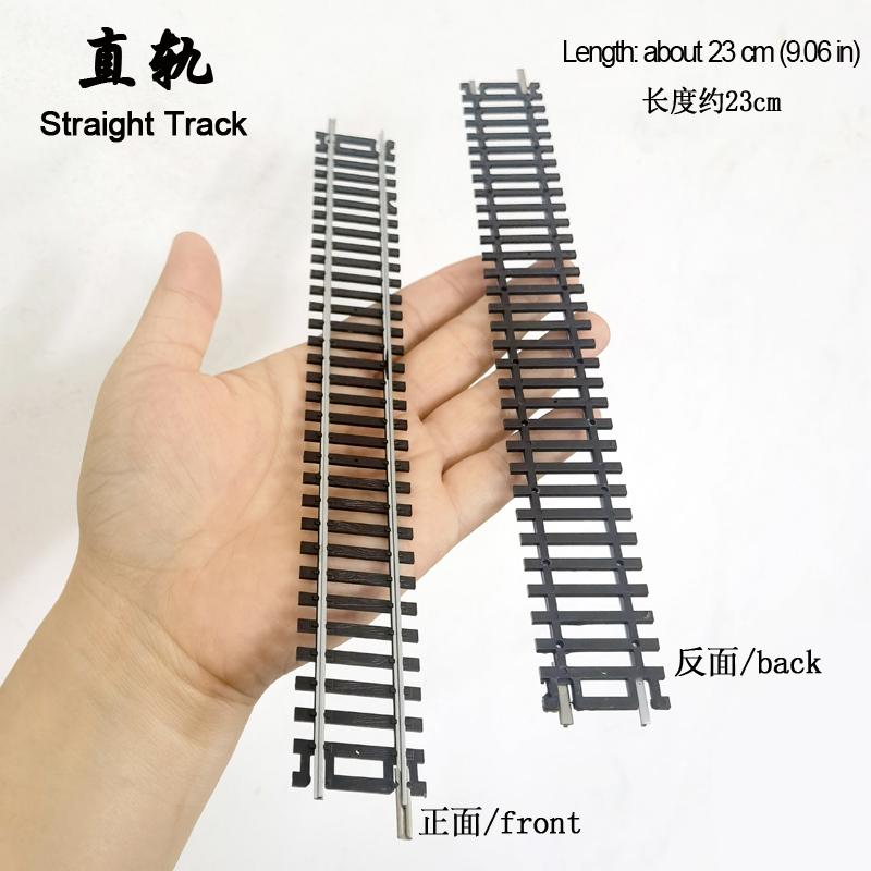 1/2/4pcs 1/87 Ho scale Model Train Track miniature railway trackcan be powered curved track Left Right turnout track model
