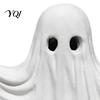 Ghost Shaped Home Decor Halloween Figurine, Spooky Cute Statue, Retro White Party Supplies Ornament for Tabletop Fireplace Decorations Hollow