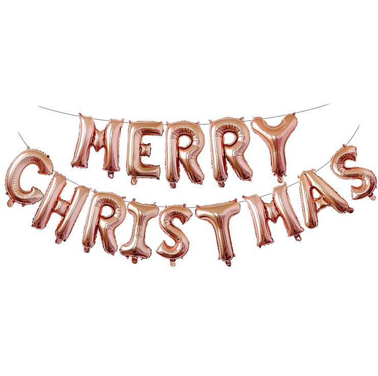 Christmas Decor Set: Snowman, Santa, Snowflake & Tree Balloons