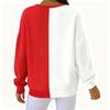 Women's Loose Comfortable Casual And Fashionable Round Neck Christmas Pattern Long Sleeved Sweatshirt