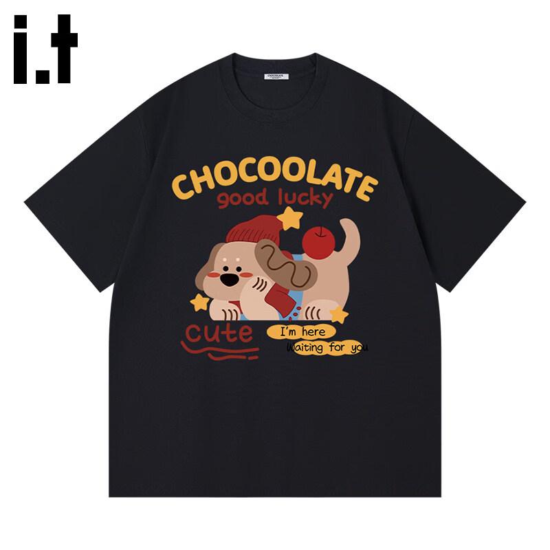 CHOCOOLATEit American Puppy Print Cotton Tee L