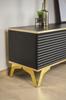 Loft furniture leg, gold, 13 cm high, for a sofa or corner sofa