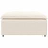 Modular Sofa Ottoman Module Cream 100x100x48 Cm