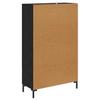 Highboard Black Oak Effect 69.5 x 31 x 115 cm Particle Board