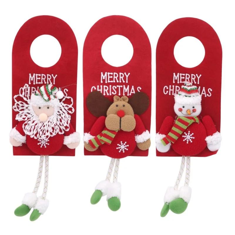 Christmas Decorations for Home Christmas Door Hanging Pendants Santa Door Hanger for Christmas Home New Year Decoration