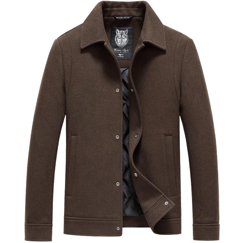 

Septwolves Men s Wool Blend Lapel Jacket XL